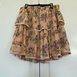 Floral above the knee Skirt - size M
